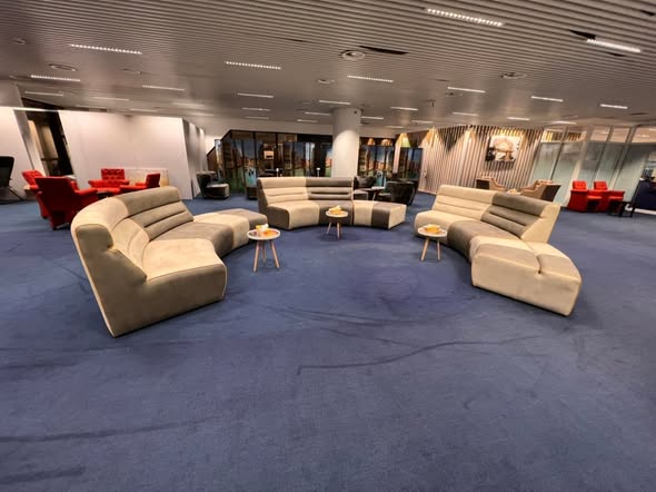 Custom-designed living room sofa manufactured in The Gambia